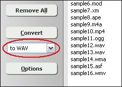 to WAV