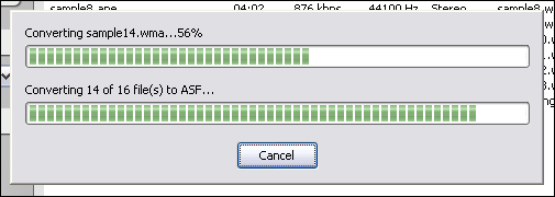 Converting CD to ASF